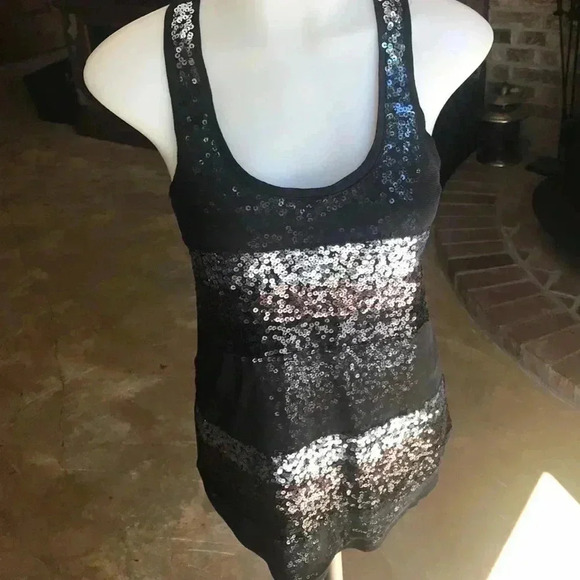 Express Racerback Sequin Tank - Picture 1 of 5